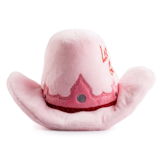 Pink Cowgirl Hat Dog Toy