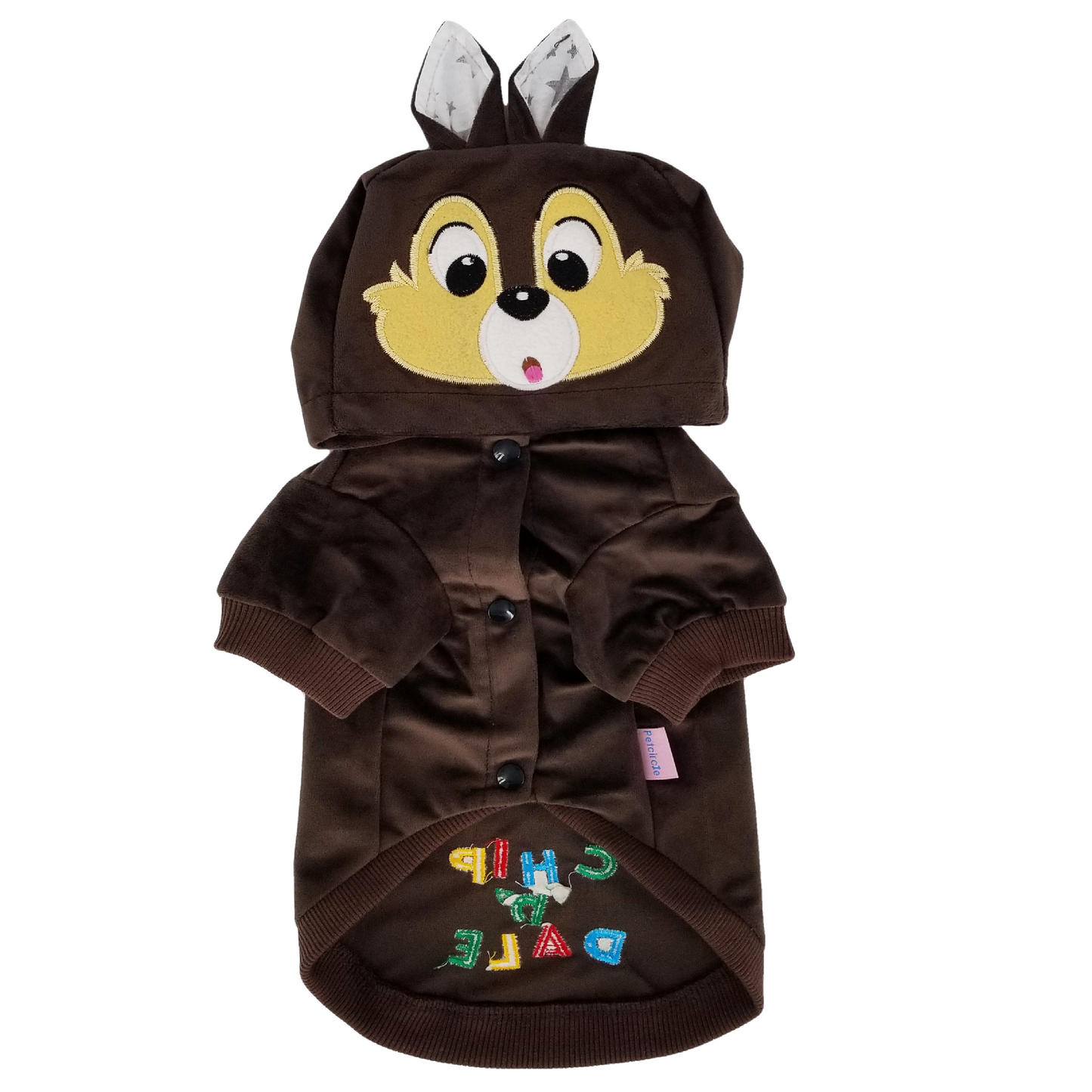 Dog Puppy Cat Clothes Coat HOODIE Jacket Сostume Chip and Dale For Small Pet