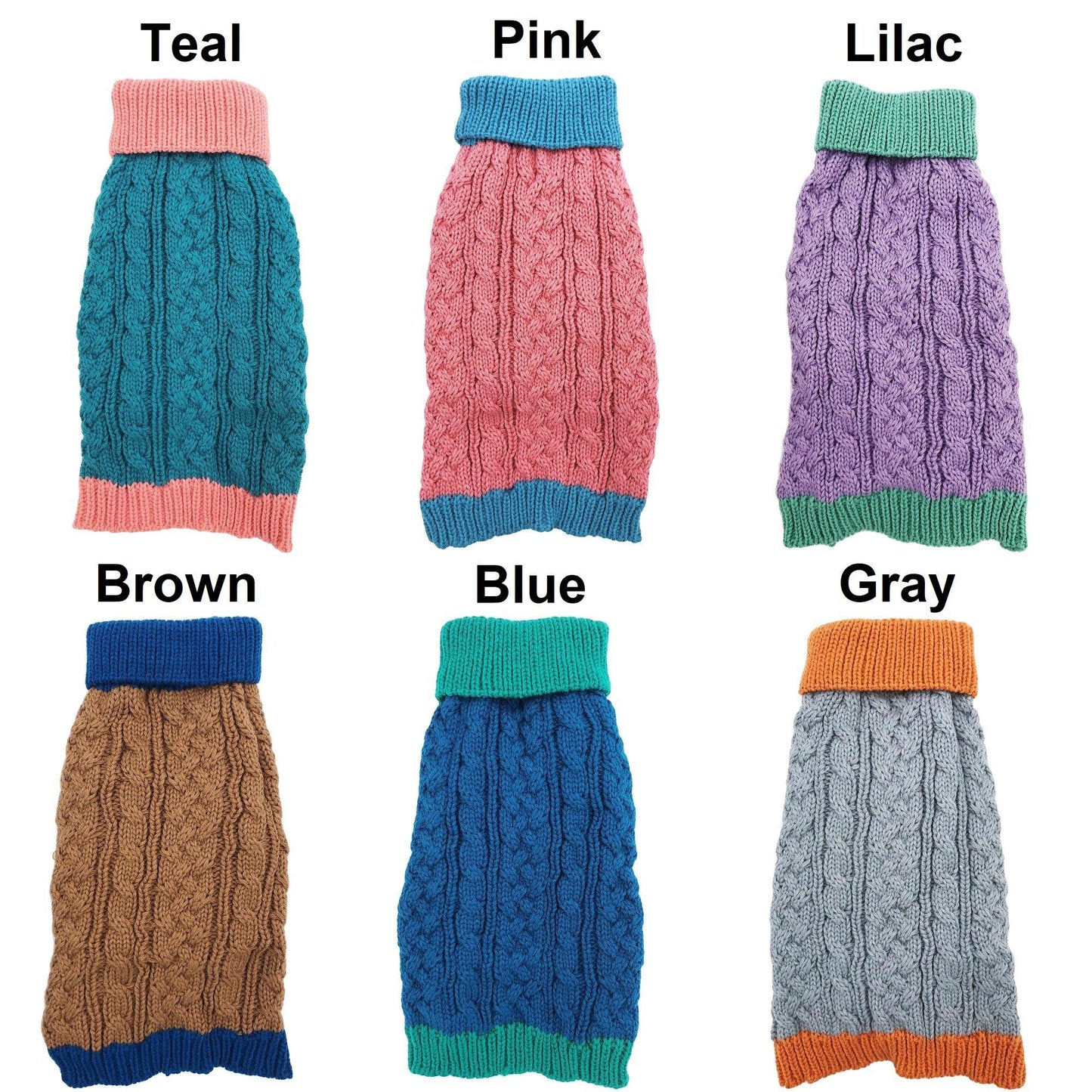 Dog Knitted Sweater Warm Winter Knitwear Clothes Small Large Pet Cat Puppy