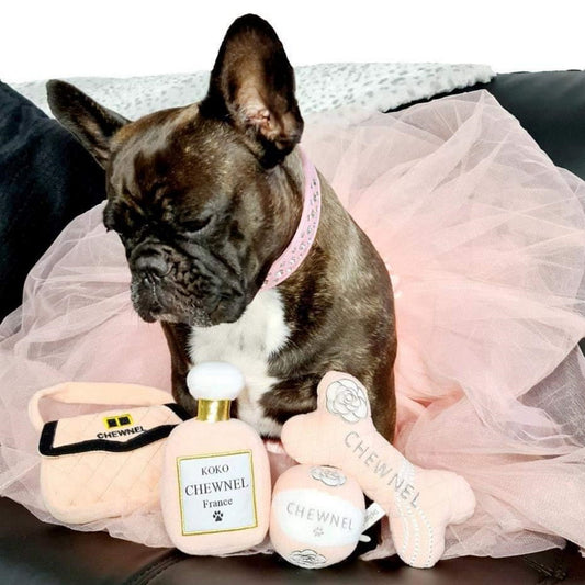 Chewnel Blush Bone Dog Toy