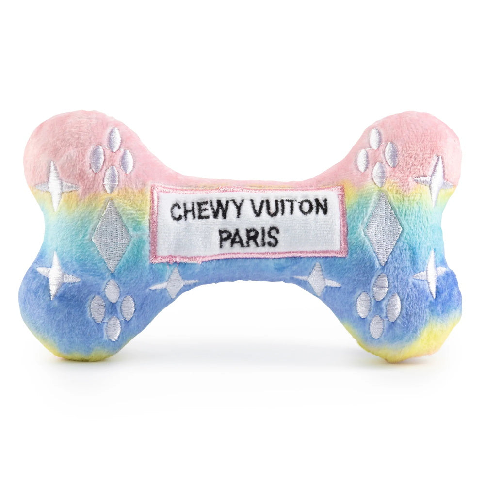 Pink Ombre Chewy Vuiton Bone Toy