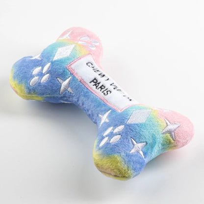 Pink Ombre Chewy Vuiton Bone Toy