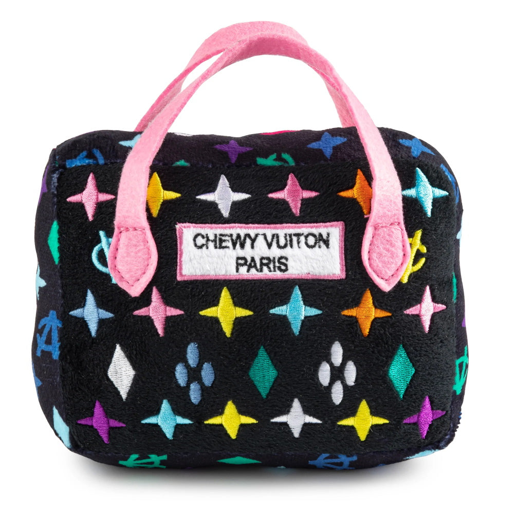 Black Monogram Chewy Vuiton Handbag Dog Toy