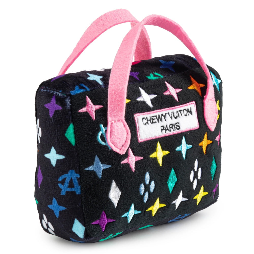 Black Monogram Chewy Vuiton Handbag Dog Toy