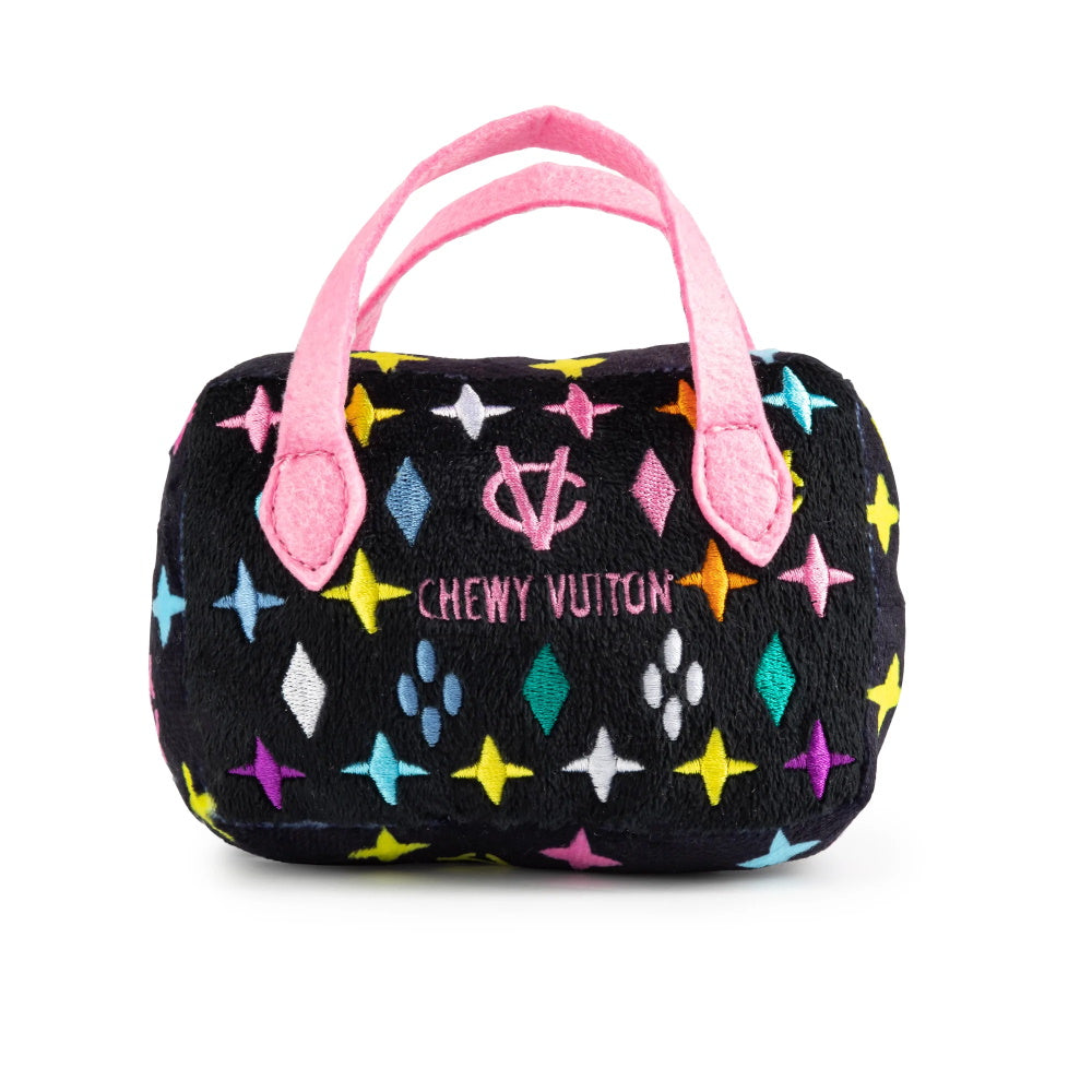 Black Monogram Chewy Vuiton Handbag Dog Toy