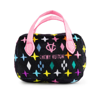 Black Monogram Chewy Vuiton Handbag Dog Toy