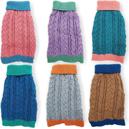 Dog Knitted Sweater Warm Winter Knitwear Clothes Small Large Pet Cat Puppy