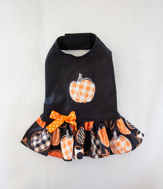 Checked Pumpkin Dress