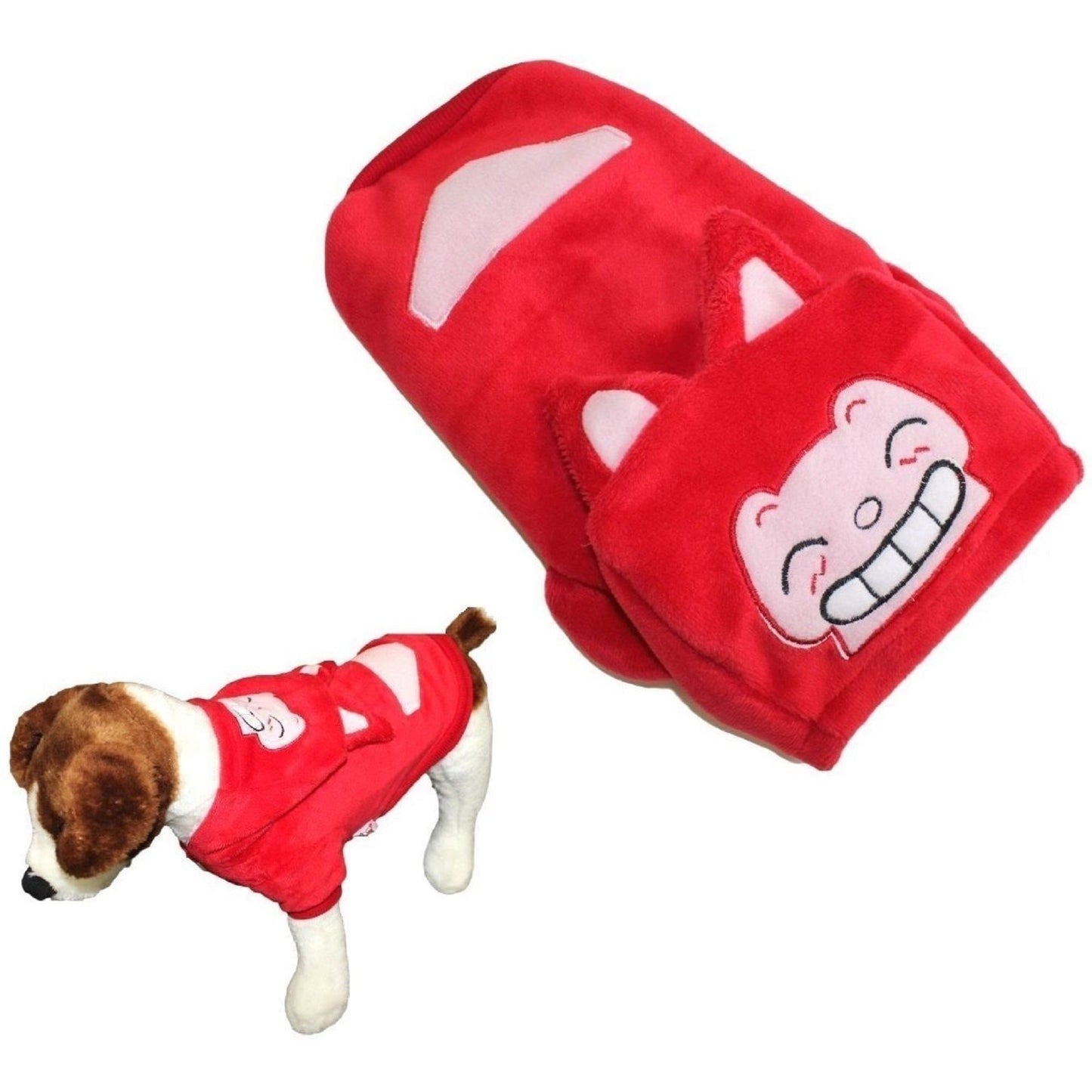 Small Pet Cat Dog Coat Funny Fox Jacket Hooded Costume Fleece