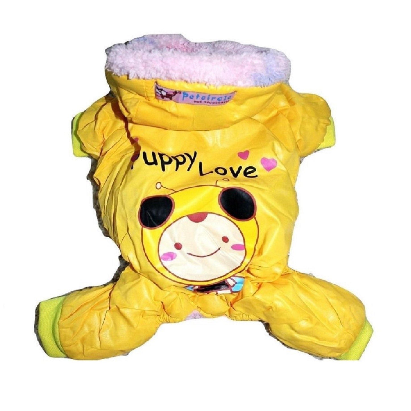 Dog Super Warm Fur Winter Coat Overall Snowsuit Jumpsuit Hoodie For Small Pet